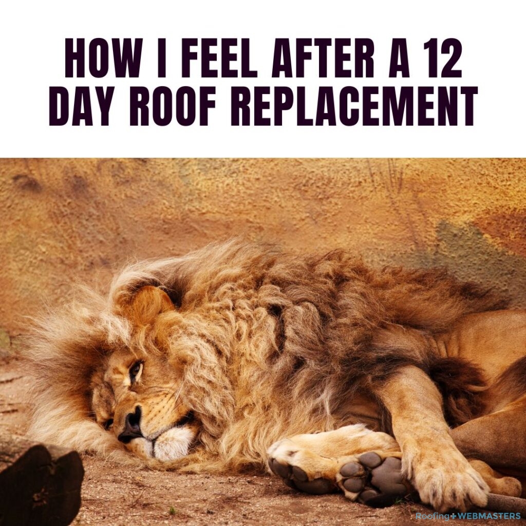 12 Day Roof Replacement Meme