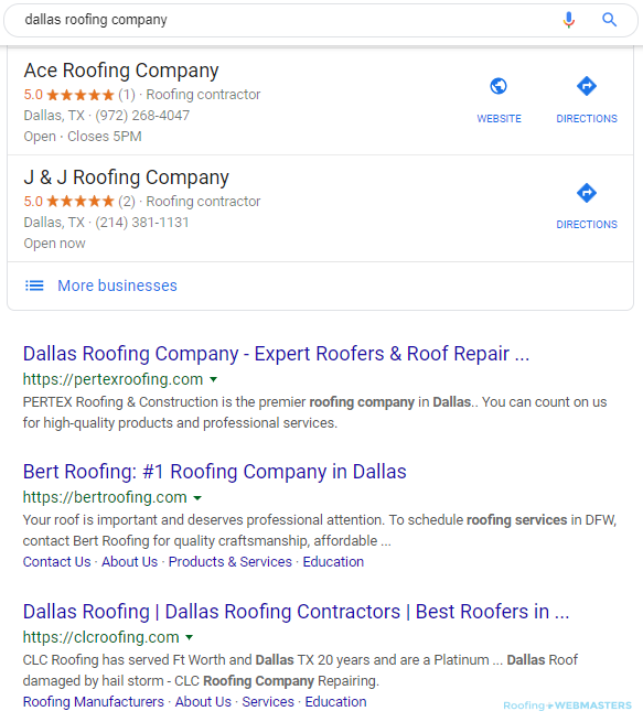 Dallas Search Top Results