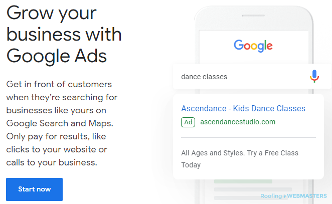 Google Ads Homepage