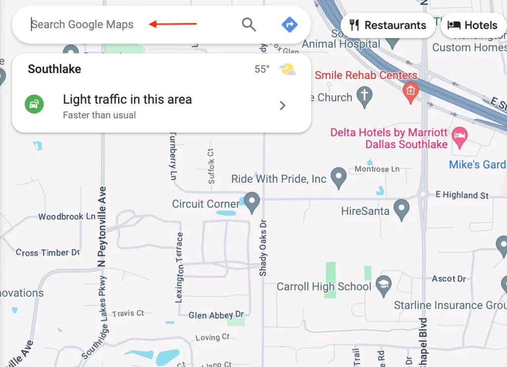 Google Maps Business Search