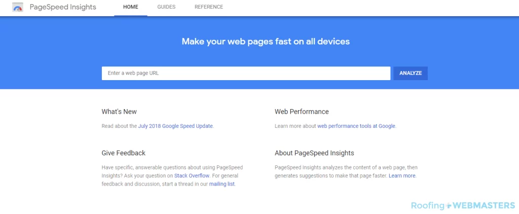 Google Pagespeed Insights Screenshot