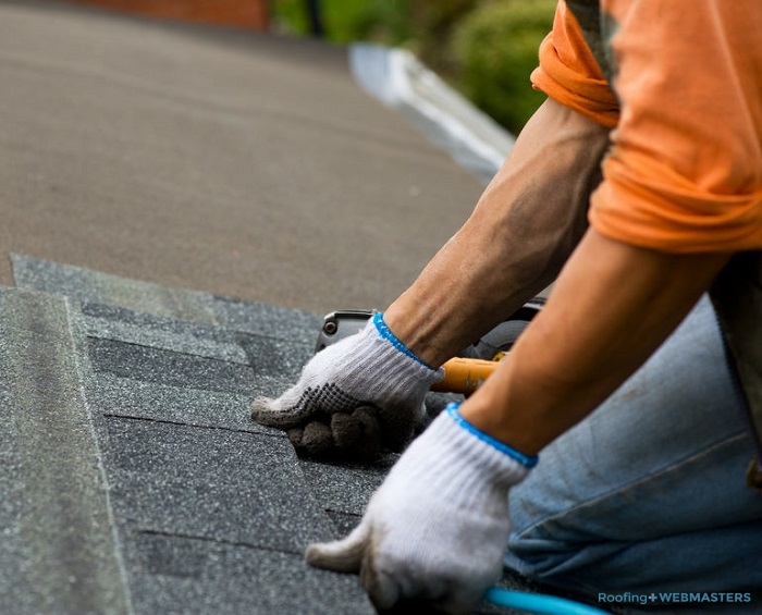 Shingle Installation Image for a Roofing Landing Page