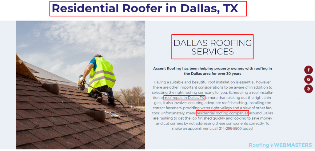 On-Page SEO for Roofers