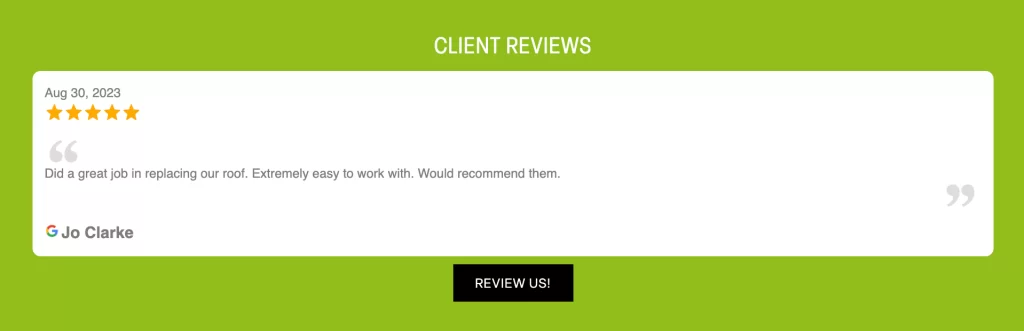 On Site Review Screenshot