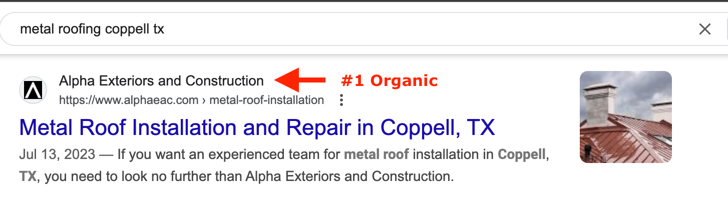 Organic Search Ranking Marketing