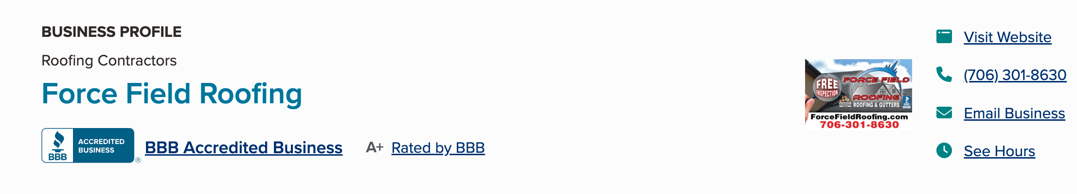 Roofing BBB Citation Roofing BBB Citation