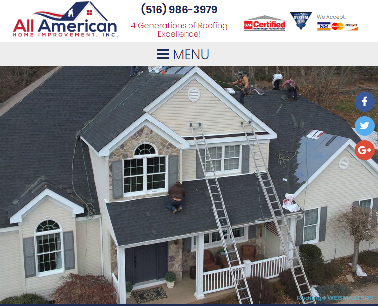 Roofer Website Design