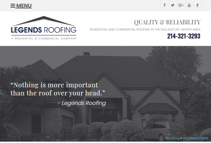 A Roofing Company That Engages in Search Marketing