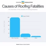 Bar Graph Showing Causes of Roofing Fatalities Based on Public Data