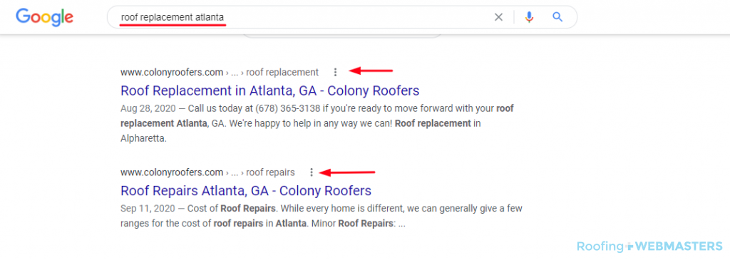 Roofing Google Search Results