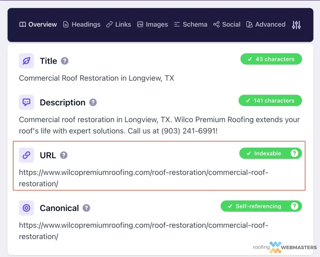 Roofing URL Slug Roofing URL Slug