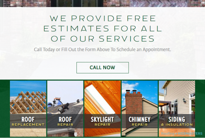 An Example of a Balanced Roofing Website