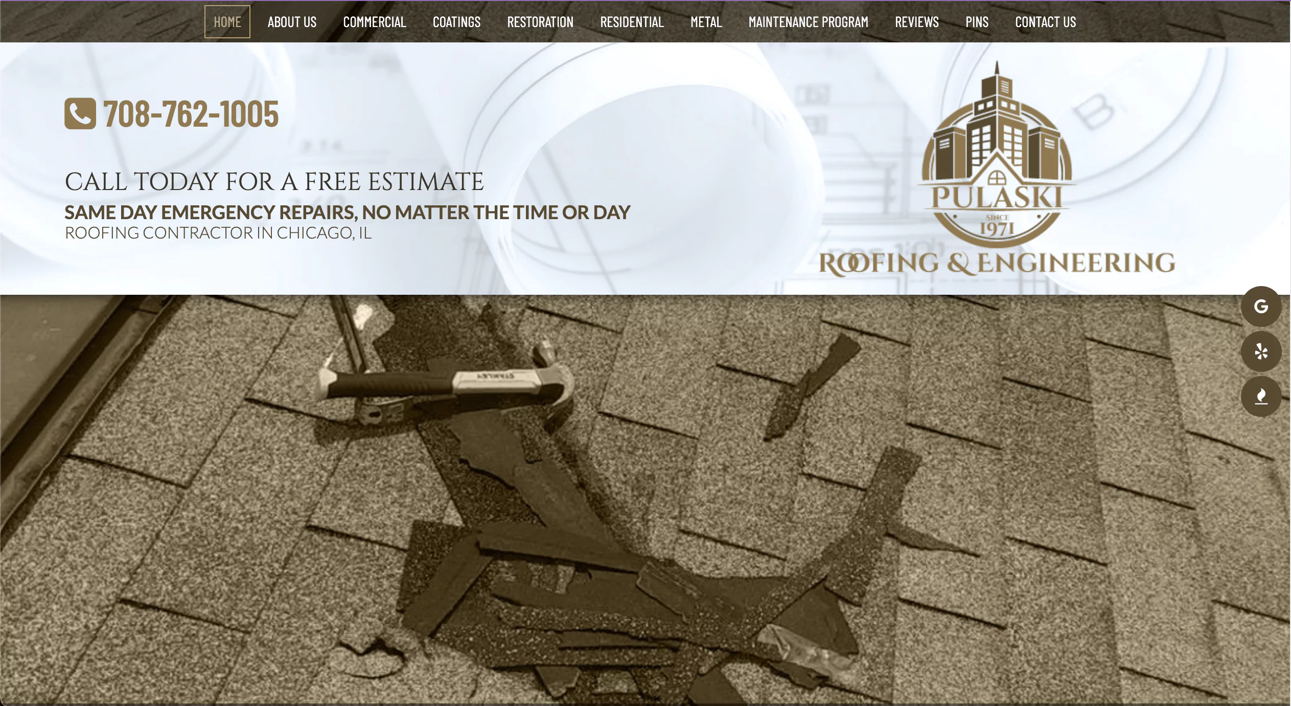 Roofing Website Rank #14