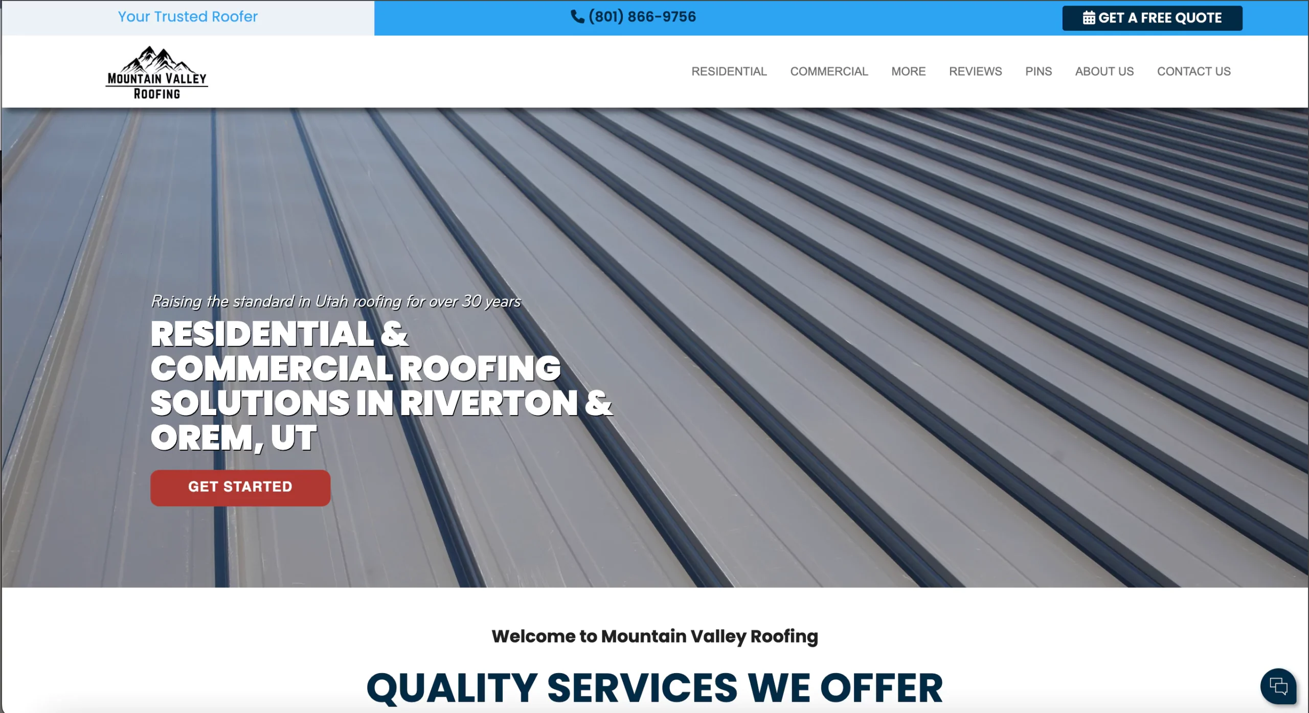 Roofing Website Rank #19