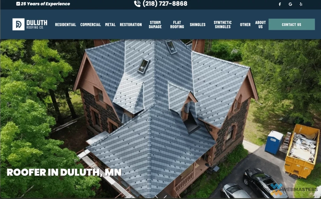 Roofing Website Rank #21 Roofing Website Rank #21