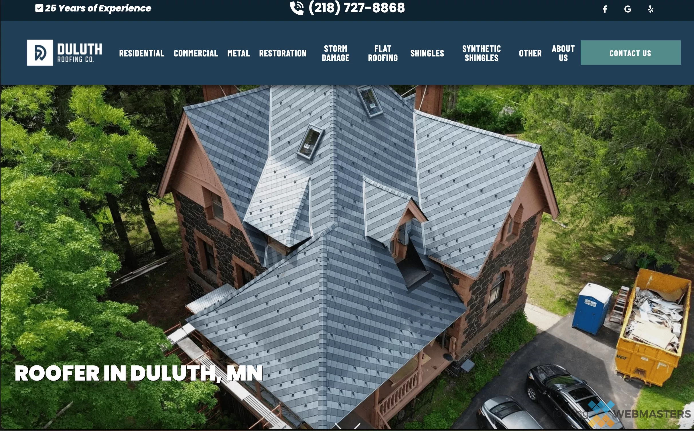 Roofing Website Rank #21 Roofing Website Rank #21