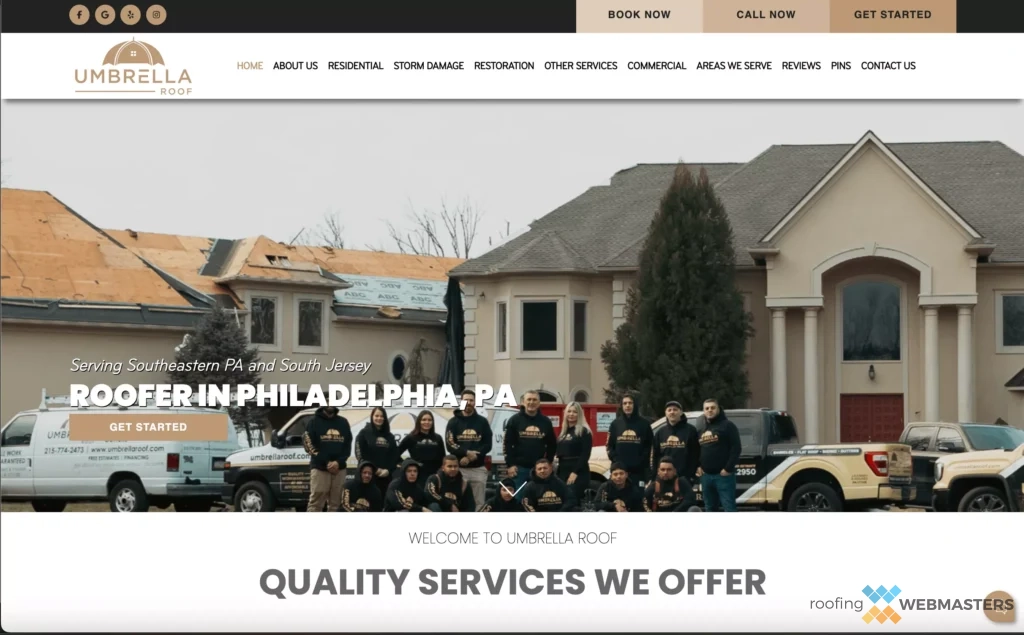 Roofing Website Rank #7