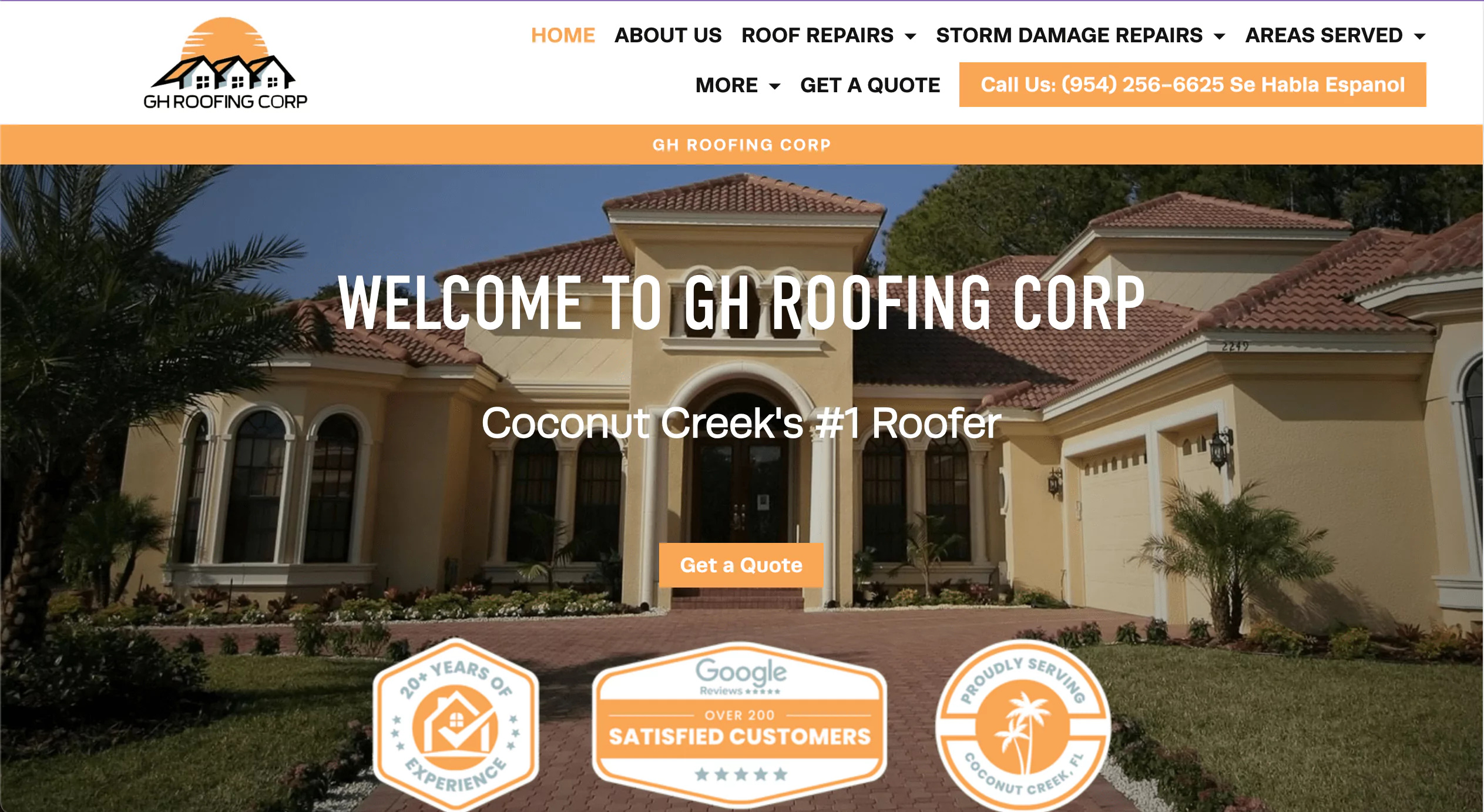Roofing Website Rank #7