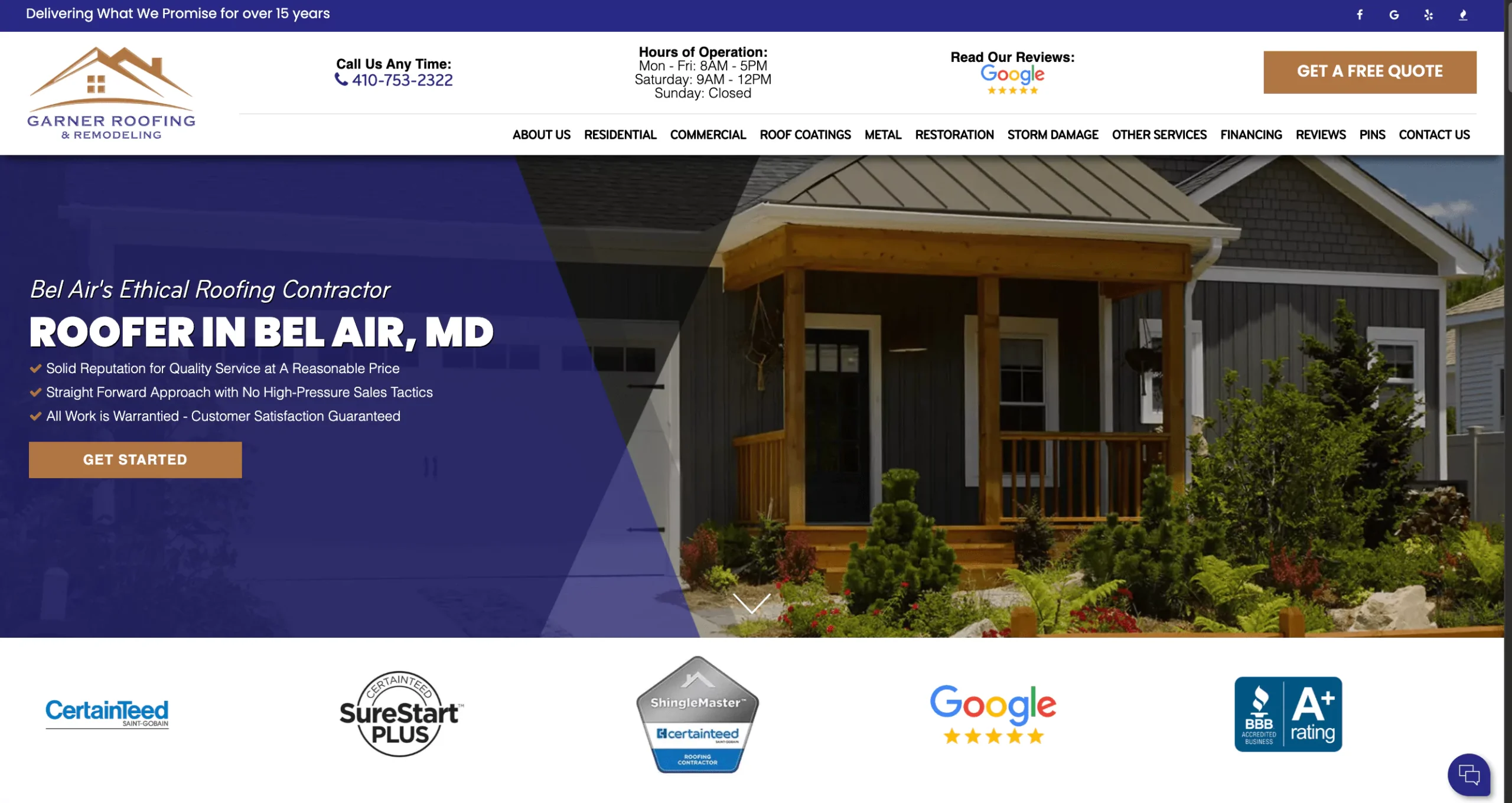 Roofing Website Rank #8