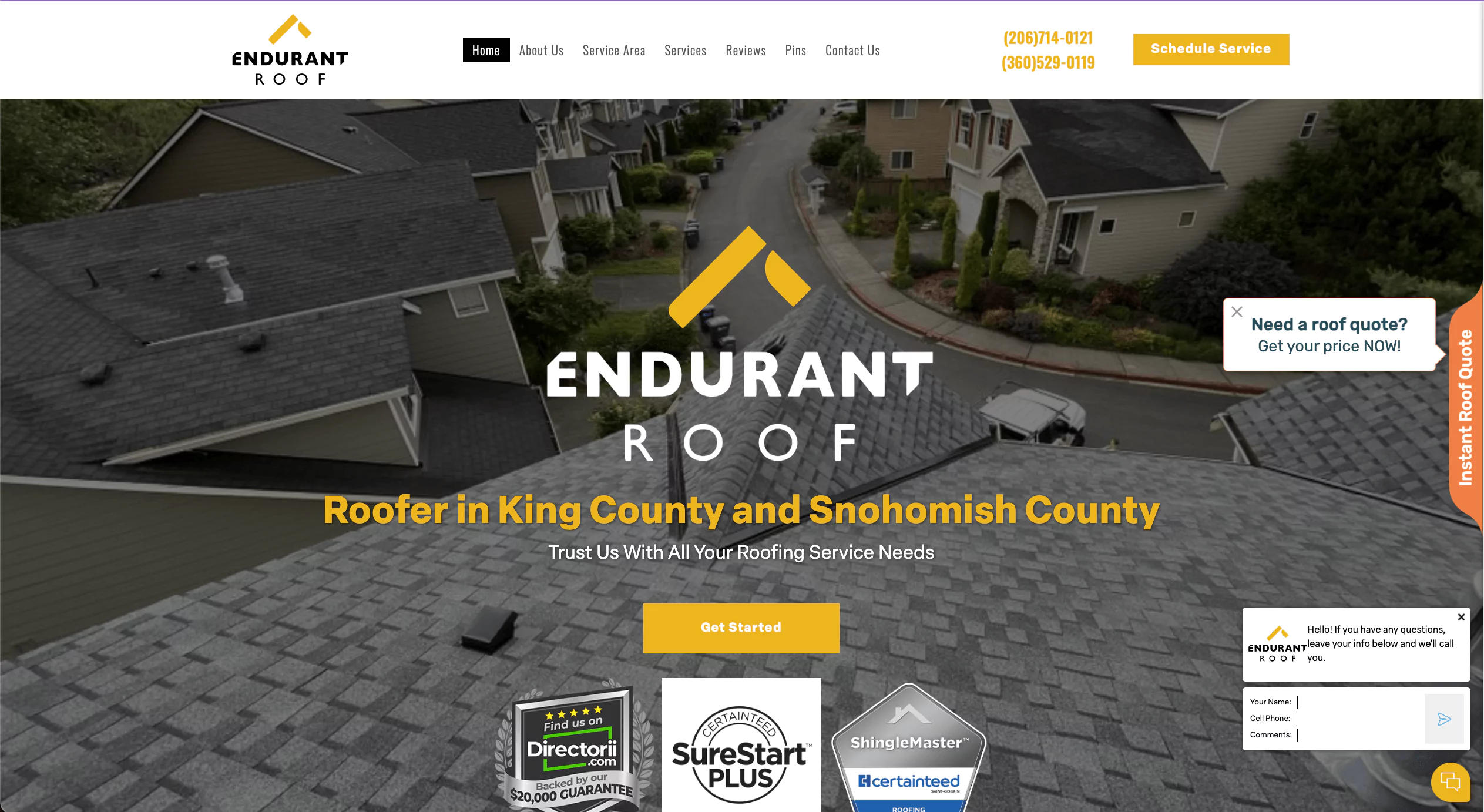 Roofing Website Rank #9