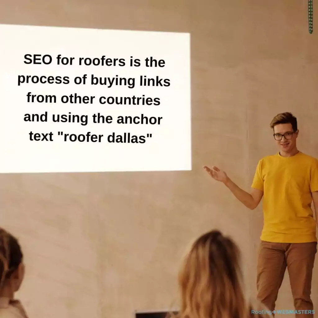 SEO for Roofers Meme