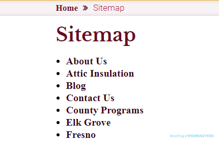 Sitemap Screenshot