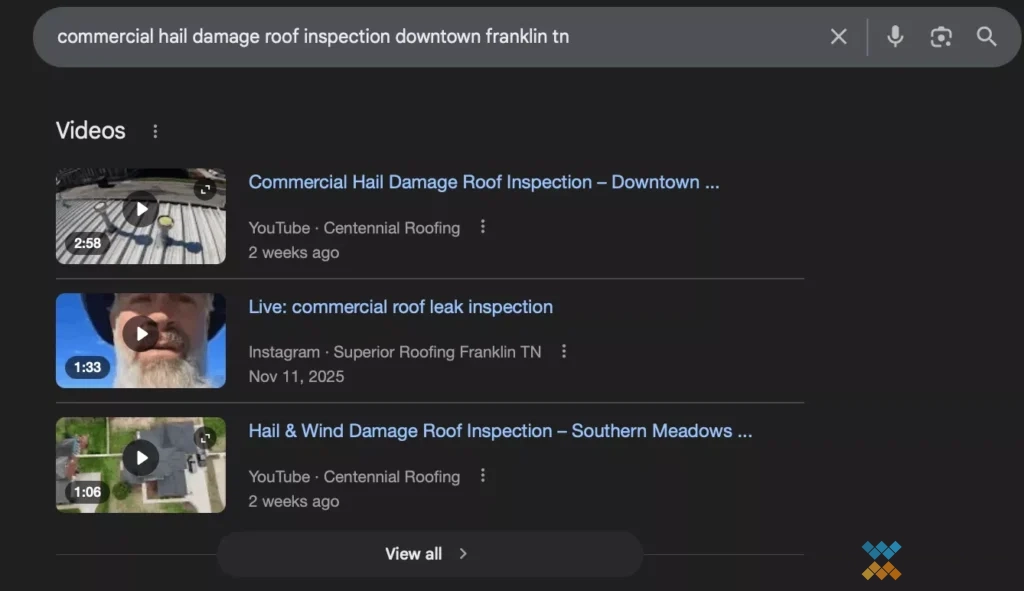 Social Media on Google SERP Social Media on Google SERP Screenshot