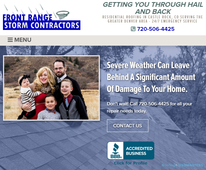 Storm Damage Contractor Storm Roofing Contractors and Their Website Homepage