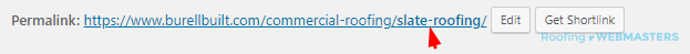 URL Slug on WordPress