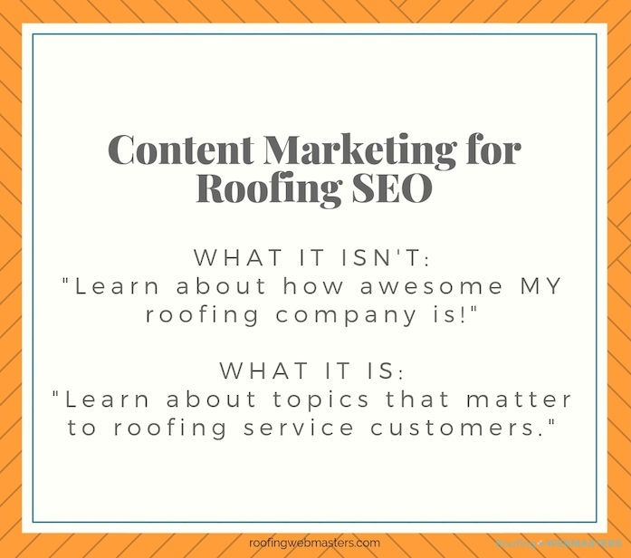 What is Content Marketing for Roofing SEO