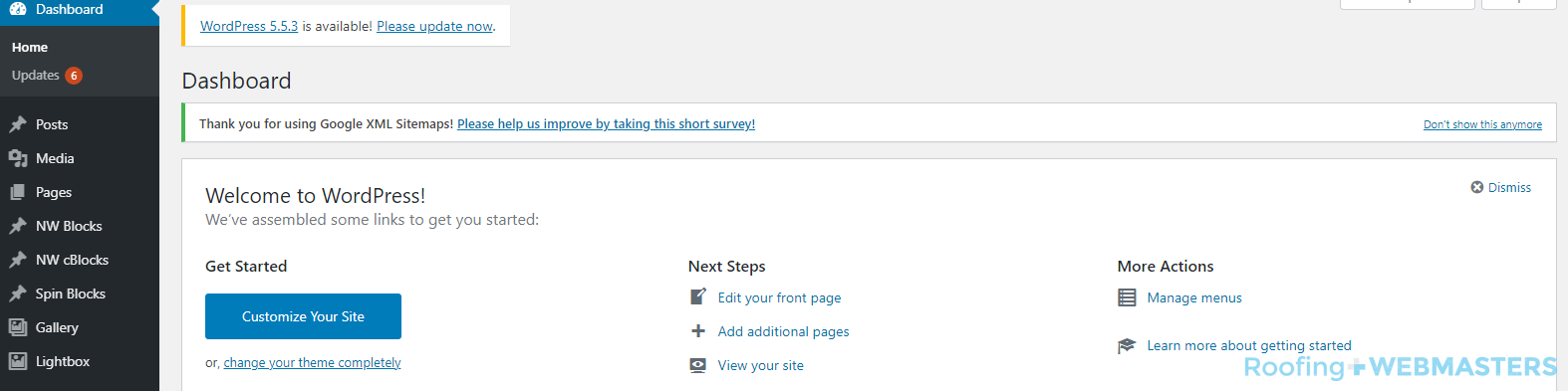 WordPress Content Management System